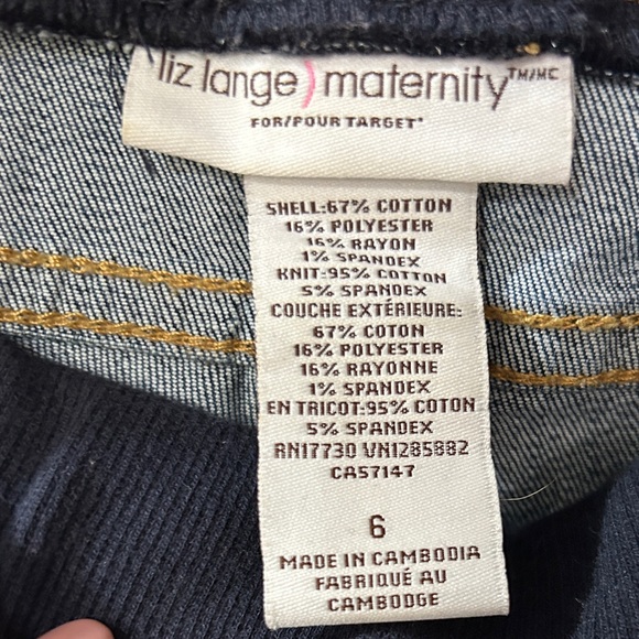Liz Lange Maternity Jeans Womens size 6 - Picture 4 of 4